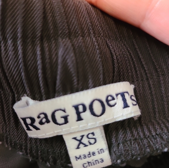 Rag Poets Piedmont Jogger Pant Stripes down‎ the sides Brown Sz XS. - Picture 4 of 5